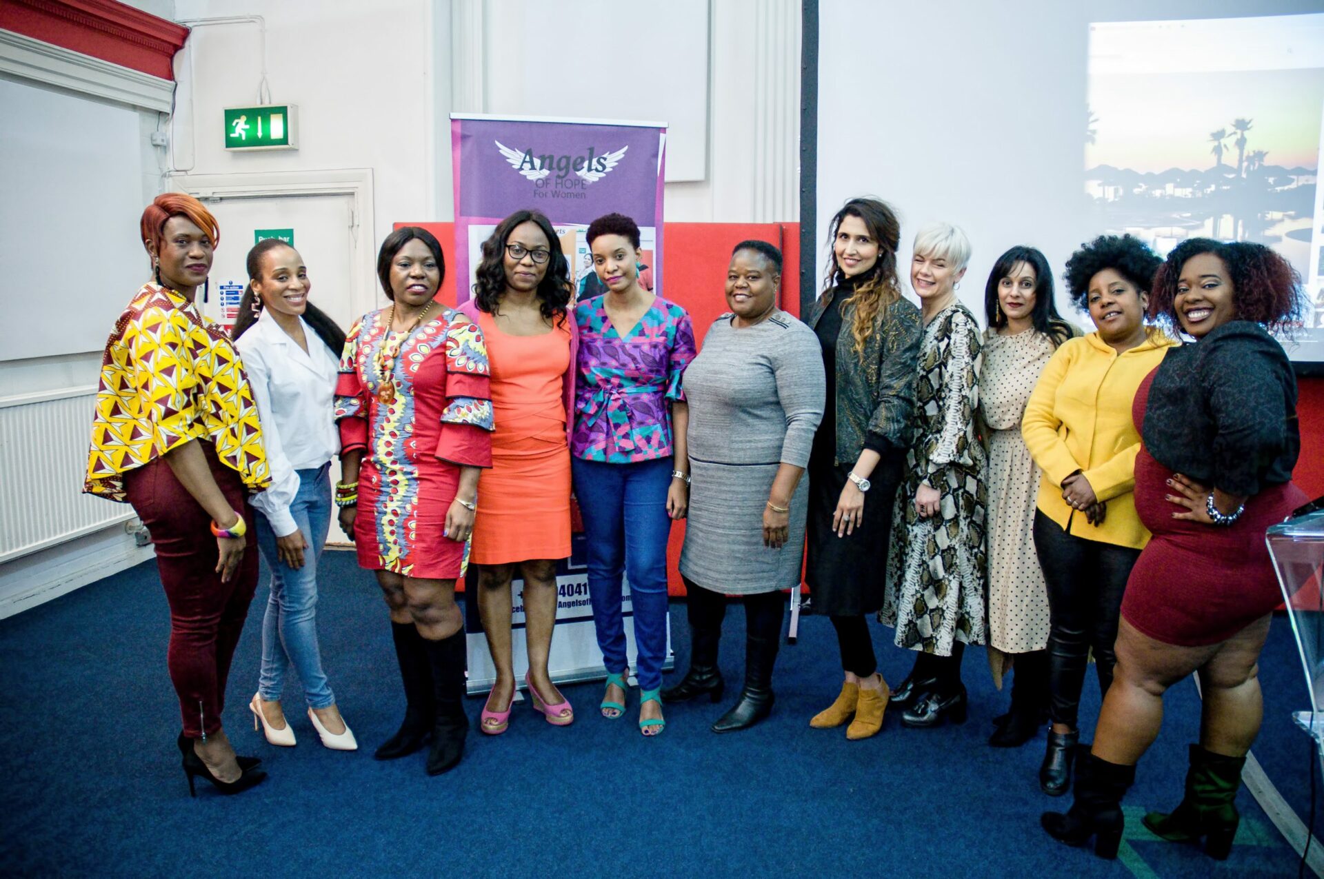 A group photograph by Angels of Hope for Women