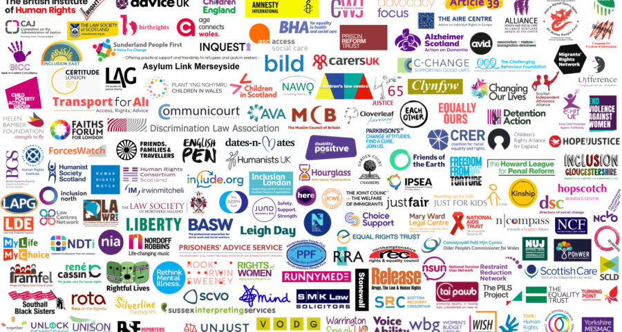 An image showing the logos of all the organisations who have signed BIHR's letter